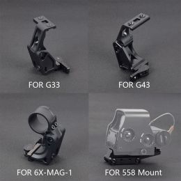 Scopes Tactical Unity FTC Mount voor G33 G43 vergroter 6xMAG1 AirSoft Rifle 558 Holografische Red Dot Scope Fast Riser Mount Hunting