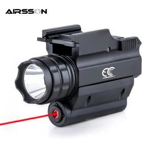 Scopes Arma de arma táctica Luz de pistola roja Red láser Combo Combo de pistola Pistola LED LIGLE LIGHT STROBE para la caza de airsoft