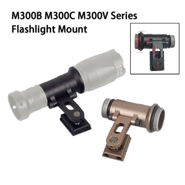 SCOPES Tratical Surefire M300B M300C M300V Serie de la linterna Montaje de linterna para la caza del casco de arco Caza de arma de arma de arma de arma LED LED MOND