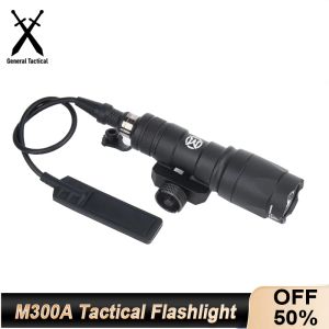 Scopes wadsn Airsoft M300 M300A SF Tactical Flash Lampy Fit 20mm Rail Mlok Mount Keymod Base de base Scout Scout LED Gun Mini Light