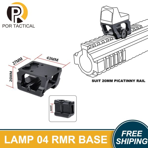 Scopes Wadsn Rifle de caza RMR Monte Tactical RMR Red Dot Monte Monte Riser Accesorio para la caza Airsoft Picatinny Rail