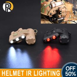 Scopes Wadsn Tactical AirSoft Helmm zaklamp Gen 2 witte rode LED voor verlichting IR voor signaalhelm licht geschikt voor buitenjacht