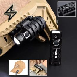 Scopes Wadsn Tactical Casque Light Fast Fast Casque Lampe de poche mini Light Light AirSoft Hunting Zoom Spotligh