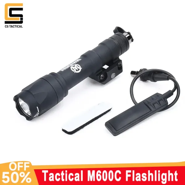 Scopes Wadsn Tactical M600 M600C Linterna Arma de caza Caza Blanca Rifle de pistola ligera Ajuste de 20 mm Picatinny Rail Airsoft Scout Accessorios