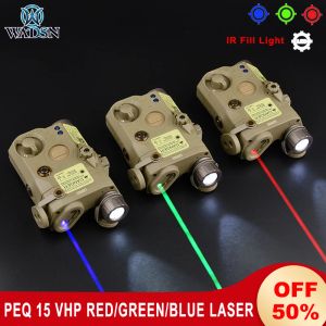Scopes wadsn tactical peq 15 rouge point laser ir illuminateur fusil de chasse peq aérien aérien vert laser blue vise à vue arme scout lampe de poche