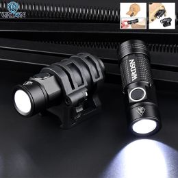 Scopes Wadsn Arme Casque tactique Light LED stroboscope télescopique Mini Hunting Airsoft Lampe de poche