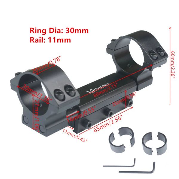 Scopes Zero Recul Scope Mount de 25,4 mm 1 