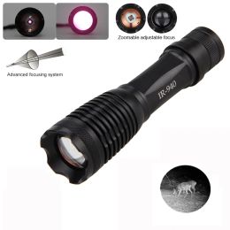Scopes Zoomable Hunting Light Focus 940 nm Radiation infrarouge LED Vision nocturne de la lampe nocturne Camping