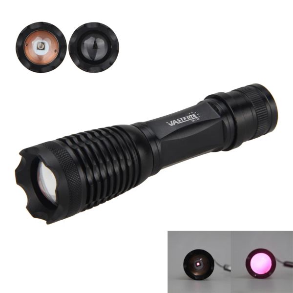 Scopes Torche de chasse zoomable 850 nm infrarouge IR Vision nocturne Vision IR Torche de chasse à la lumière de la lumière arme IR