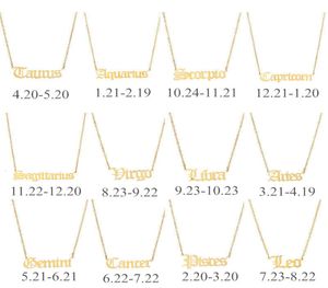 Schorpioen Leo Capricorn Waterman Necklace Zodiac Libra Taurus Maagd Gemini Boogschutter Vissen Aries Cancer4011394