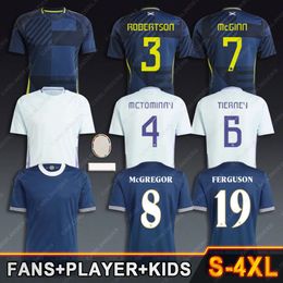 24 25 Soccer Jersey Scotland 2024 2025 CHAMT DE FOOTBALL 150e anniversaire McGinn Scott McTominay Billy Gilmour Lewis Ferguson Callum McGregor Kid Kit Kit