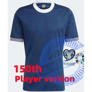 Escocia 150 aniversario Jersey de fútbol Azul Edición especial TIERNEY DYKES ADAMS Camiseta de fútbol 23 24 CHRISTIE Mcgregor MCGINN Mckenna Men Kit Uniformes para niños 719 87