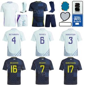 24 25 Euro Cup 22 Patterson Soccer Jersey Équipe nationale 7 McGinn 6 Tierney 11 Christie 9 Dykes 10 Adams 4 McTominay Hendry Gunn Football Shirt Kits Mens Youth Sugelan