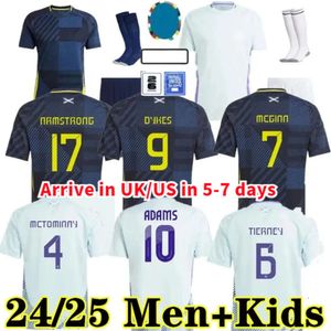 Écosse 24 25 Soccer Jersey Euro Cup Scottish National Team Football Shirt Kit Kit Set Home Navy Away McTominay Special Special Robertson Dykes Fans Player Player Version