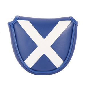 Conception de drapeau écossais Broidé à l'impression de fermeture magnétique Club de golf couvercle de maillet couvercle 240429