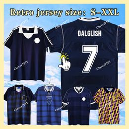 Schotland voetbal shirt retro Scottish Vintage Soccer Jerseys Classic Men's Top thuis weg marineblauw 78 87 88 89 91 82 93 94 96 98 00 02 1998 2000 2002 Dalglish McCoist S-XXL