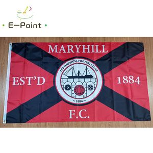 Ecosse Maryhill FC 3 * 5ft (90cm * 150cm) drapeau en polyester bannière décoration volant maison jardin drapeaux cadeaux de fête