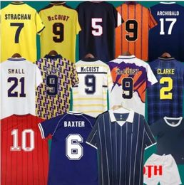 Scotland Retro Soccer Jerseys Coupe du monde Kits Blue Kits Classic Vintage Scotland Retro Football ShirtS Hendry Lambert Equipment Home 88 89 91 93 94 96 98 00 1978 1986 1988