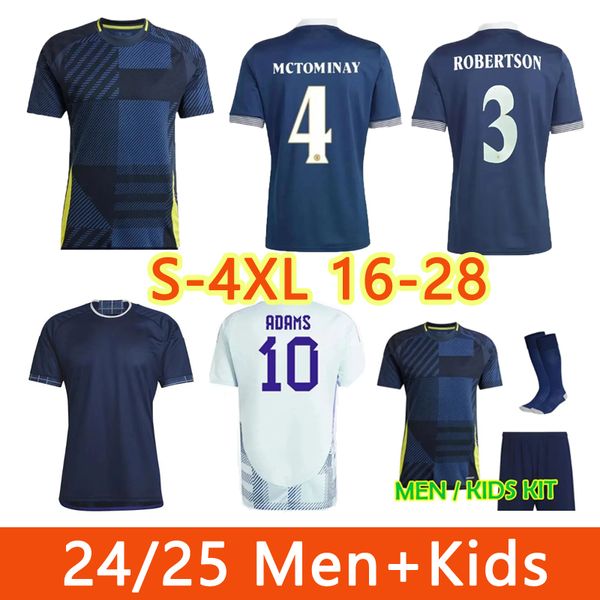 Ecosse Soccer Jerseys 2024/2025 Home and Away Jersey McTominay McGinn Ferguson Gilmour Christie Patterson Player Version Men Kids Kits