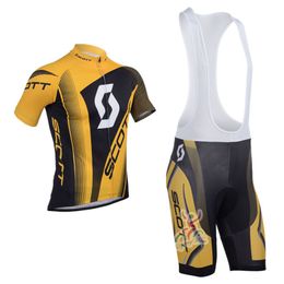SCOTT équipe cyclisme manches courtes maillot cuissard ensembles offre spéciale été vtt 3D Gel Pad vélo vêtements vêtements de sport U40244