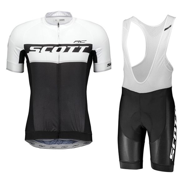 Scott Team Cycling Courtettes Jersey Bib Shorts Shorts Wholesale Gel Pad Top Brand Quality Quality Bike Sportswear U40736