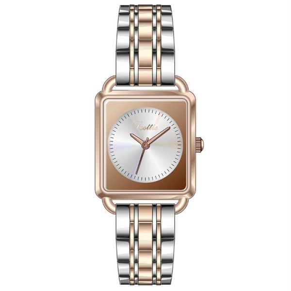 Scottie Brand 24 26MM Cadran Rectangle Grace Girls Montre Quartz Femmes Montres Multicolore Choix Bande En Acier Inoxydable Déesse Braceletw308U