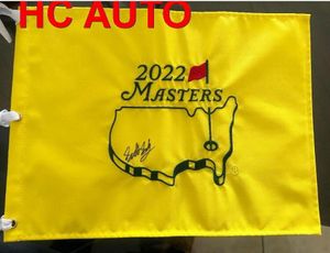 Scottie Scheffler Autographié Signé Auto Collectable MASTERS Open golf pin flag