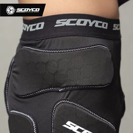 Scoyco Motorcycle Armor Mtb Bicycle Breathable Riding Racing Pantalons de protection intégrés Motocross Sport Pantalon court