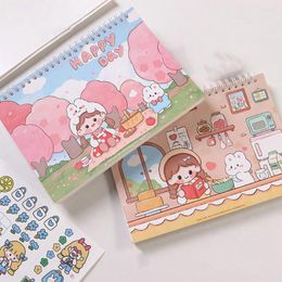 Cahier de scrapbooking Double bobine double face feuilles mobiles 40 Pages A5/A4 papier de sortie bricolage Journal fournitures de papeterie