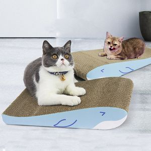 Grattoir lit pour chat résistant à l'usure ongles grattoir tapis broyeur papier ondulé grattoir carton lit de chat produits pour animaux de compagnie