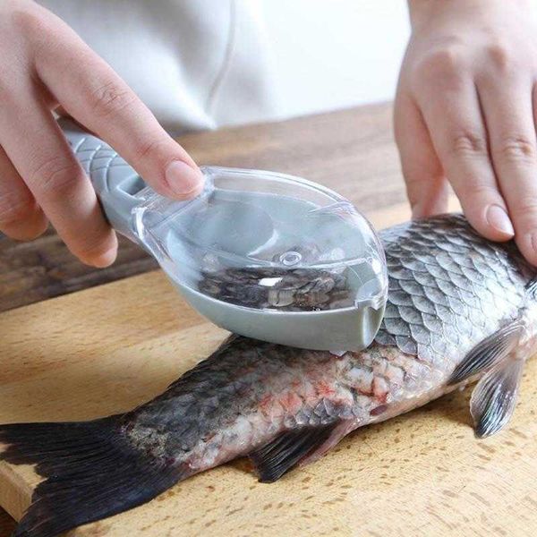 Grattage peau de poisson brosse échelle de pêche brosse râpes enlever rapidement couteau à poisson nettoyage éplucheur grattoir mutfak malzemeleri