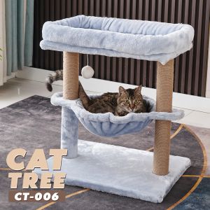 Rascadores 62 cm 24,4 pulgadas suave felpa mascotas plataforma torre escalada lindo marco casa postes de sisal rascador gato árbol