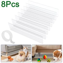 Scratchers 8 pièces bloqueurs de jouets pour bloqueur sous le canapé imperméable PVC empêcher les choses de passer sous le canapé meubles lit pour animaux de compagnie enfants