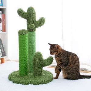 Krabpalen Voldoende inventaris Cactus Kat Krabpaal met Sisal Touw Kat Krabpaal Cactus voor jonge en volwassen katten klimrek Speelgoed