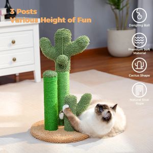 Scratchers Livraison gratuite Cactus chat griffoir avec corde de Sisal chat griffoir petit arbre à chat tour accessoires pour chat jouets pour chat de compagnie