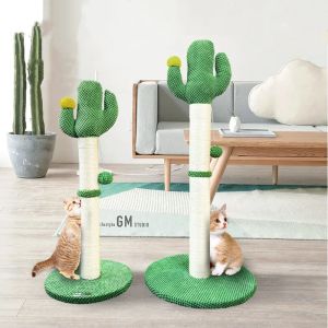 Grattoir Cactus épée corde de chanvre pour chat, jouets mignons, piliers de préhension, griffe d'arbre Durable, meulage, fournitures pour animaux de compagnie, accessoires pour chats