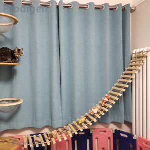 Scratchers Cat Bridge voor kattenkooi, sisal houten touwladder, huisdierenmeubilair, kittenstapkrstis, postkittenspeelgoed, verschillende maten