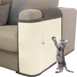 Scratchers Protecteur de meubles anti-rayures pour chat Protecteur de meubles anti-rayures pour chat avec une balle de jeu Protections de canapé en sisal anti-rayures