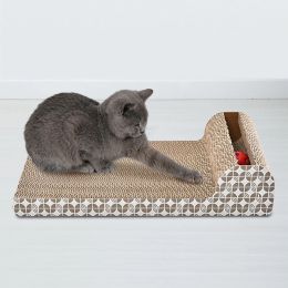 Scratchers Chat Scratcher Jouet Ondulé Chat Scratch Board Pad Broyage Ongles Interactif Protection Meubles Chat Jouet Carton De Grande Taille