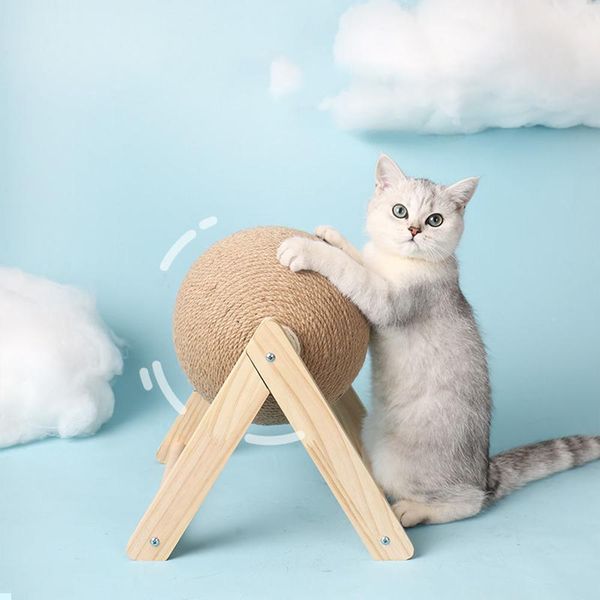 Tour à gratter en Sisal pour chat, jouet, arbre à chat, chaton, résistant à l'usure, pattes de meulage, boule de corde, protection de meubles, fournitures pour animaux de compagnie