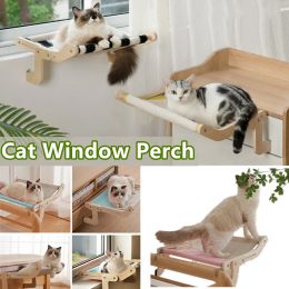 SCRAYERS Cat Window Perch Cat Window Hammock siège pour les chats intérieurs Lit pour chats réguliers réglables et réglables, fournissant un bain de soleil réchauffant