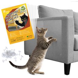 Scratchers Meubelbeschermer van katten Schraper Kattenkrabpaal Duurzame sticker Trainingstape Anti-huisdierkraspootjes voor bank