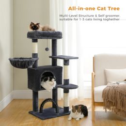 Arbre à chat à plusieurs niveaux, tour à chat avec condo, poste à gratter, accessoires pour chat, jouet pour maison, produits pour animaux de compagnie, livraison gratuite