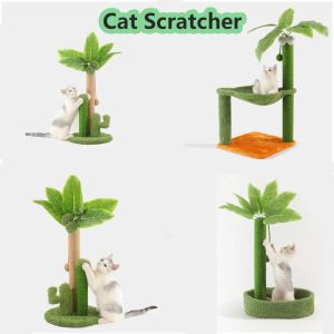 Scratchers Nouveau Cactus chat arbre grimpant chat griffoir Sisal jouet avec nid épaissi châssis chaton griffoir pour meubles pour animaux de compagnie