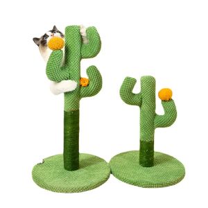 Rascadores, suministros para mascotas, nuevos juguetes para gatos, soporte de escalada para gatos, poste de garra para planta de Cactus, tablero de garra para gato