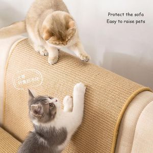 Grattoirs pour chat, tapis en sisal, poteau à gratter, protection de canapé pour chats, protection de canapé, fournitures de protection anti-rayures pour chats