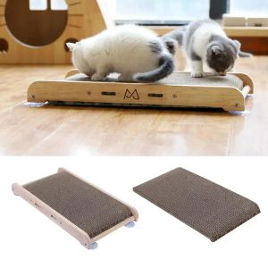 Grattoirs muraux en sisal pour chat, ventouse, support mural, tampon à gratter, papier ondulé flexible, poteau à gratter pour chaton, chat, fournitures pour animaux de compagnie