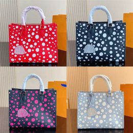 Scrawl Vintage Tote Bags Bakken Polka Dot Designer Tas Dames Embossing Luxe Handtas Schoudertassen Grote Capaciteit Boodschappentassen Portemonnee