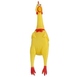 Screaming Chicken Squeeze Sound Toy Huisdieren Hondenspeelgoed Product Snerpend Tool Squeak Vent kip VT01059406211