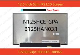 Écran 12,5 pouces Panneau de carnet FHD N125HCEGPA B125HAN03.1 pour Lenovo X270 EDP 30 broches 100% SRGB Matrix LCD Écran d'affichage